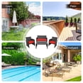 thumbnail image 4 of Costway 8PCS Patio Rattan Furniture Set Cushioned Chair Sofa Coffee Table Red, 4 of 9