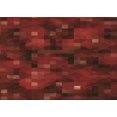 thumbnail image 1 of Ahgly Company Tapis d'Intérieur Rectangulaire Transitionnel Rouge Foncé Lavable à la Machine, 6 Pieds x 9 Pieds, 1 of 7