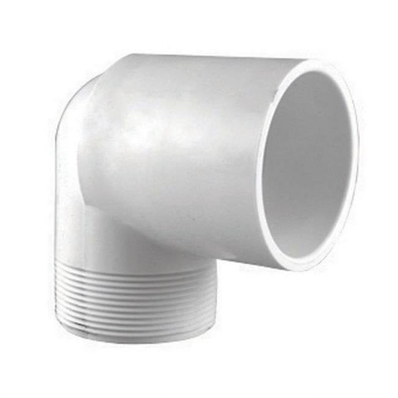 Schedule 40 PVC 90-Degree Street Elbow, White, 1-1/4 In., MT x Slip - PVC 02306 1200HA