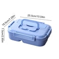 thumbnail image 3 of BUTASY Bento Box Plastic Lunch Box Simply Divided Lunch Box Outdoor Sealed Portable Fast Food Box Student and Office Worker Bento Box Lunch Box, 3 of 6