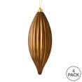 thumbnail image 2 of Vickerman M183276S 8 in. Mocha Shiny Line Finial Ornament  4 per Bag, 2 of 3