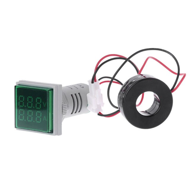Led Digital Dual Display Voltmeter Ammeter Voltage Gauge Meter Ac 60-500V 0-100A