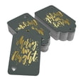 thumbnail image 2 of Inkdotpot Gold Foil Paper Hang Tags Merry And Bright Christmas Favor Tags 50 Pieces, 2 of 6