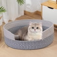 thumbnail image 1 of Jubipavy Cats And Dog Nests Small Pet Round Rope Nests Small House Easy To Clean Dog And Cats Nests In Summer Hand Woven, 1 of 6