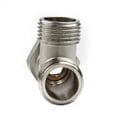 thumbnail image 4 of Luckyn 2 Pcs Toilet 304 Copper T Adapter G1/2" T-Valve For Bath Bidet Sprayer Shower,Silver, 4 of 10