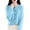 Sky Blue, variant on Baberdicy Women's Solid Color Knit Top, Round Neck Open Front Cardigan Sweater , Solid Round-Neck Cardigan, Casual Knit Sweater, Everyday Top Dark Blue S