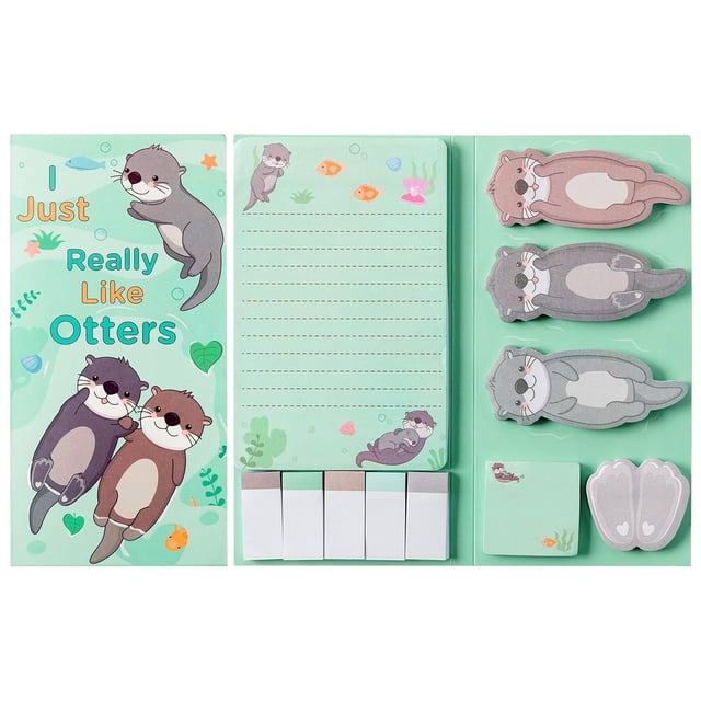 Gkeoshab Sticky Note Special Shaped Combination Note Pad Creative Simple Cartoon Message Pad Stick Account Notepad Home & Garden