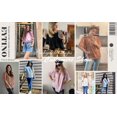 thumbnail image 4 of Womens Bell Sleeve Blouse Crewneck Lace Tops Floral Textured Babydoll Shirts, 4 of 11
