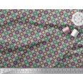 thumbnail image 2 of Soimoi Polyester Crepe Fabric Floral Mandala Printed Craft Fabric by The Yard 52 Inch Wide, 2 of 3