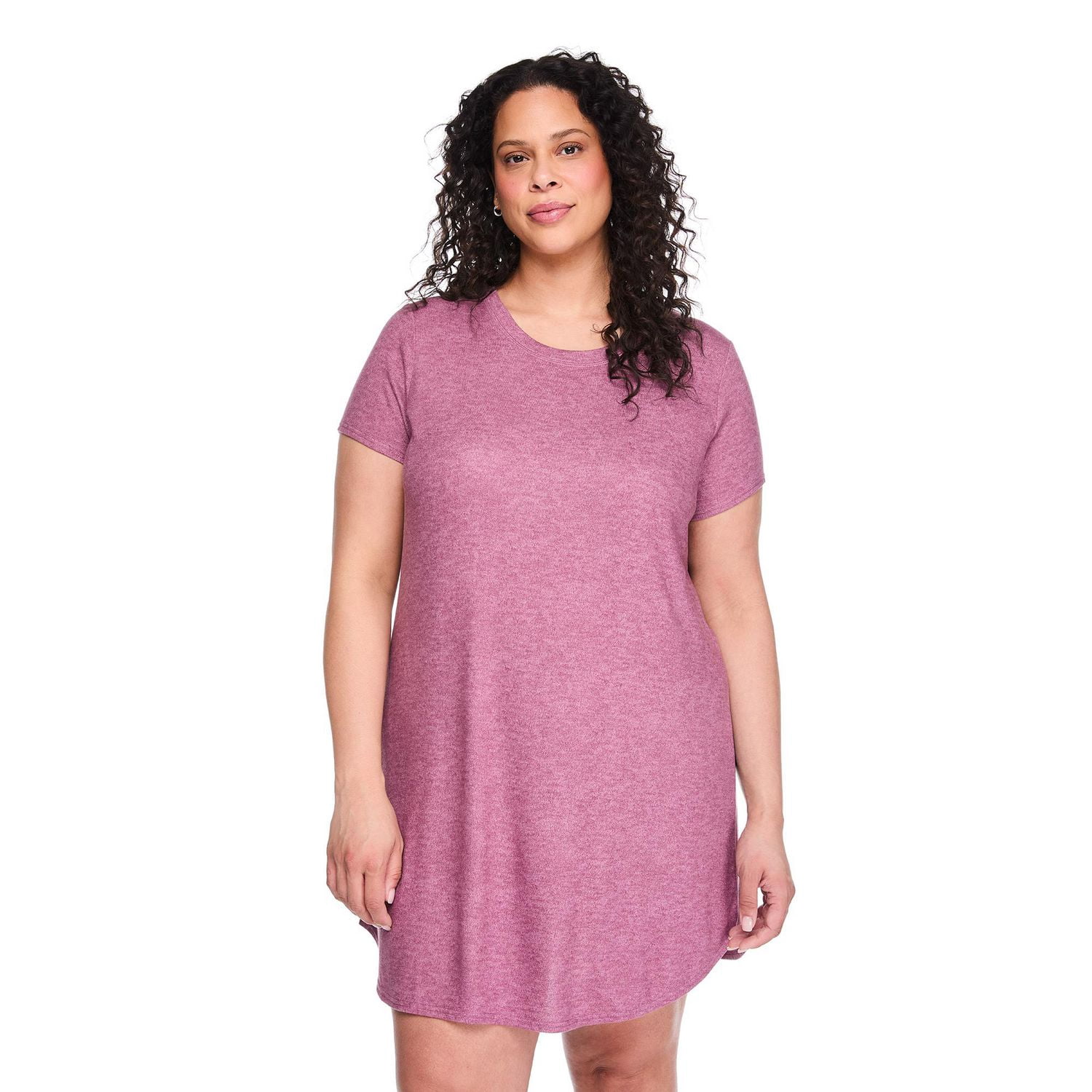 Chemise de nuit à manches courtes George Plus pour femmes