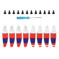 thumbnail image 2 of Milaget 8pcs Foldable Carbon Fiber Propellers for Mini Upgrade Parts Protector White Red Blue, 2 of 5