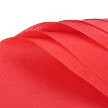 Unique Bargains 50 Sheets Red Waterproof Tissue Paper 20x14 Inch Tissue Gift Wrapping Paper for Florist Bouquet Supplies