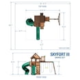thumbnail image 3 of Backyard Discovery Sky Fort III Swing Set, 3 of 9
