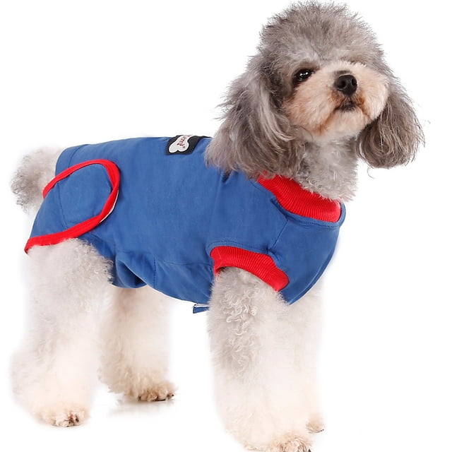 Dog Recovery Suit After Surgery Puppy Abdominal Wounds Post Operative Clothes Cone E-Collar Substitute Protective