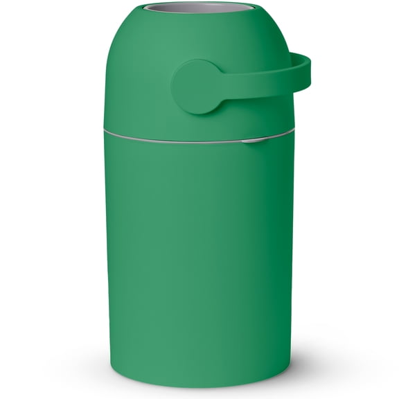 Pure Magic Seau à Couches, Majestueux, Système Breveté Anti-Odeurs, Utilise n'Importe Quel Sac à Ordures, Utilisation à une Main, Vert Gazon