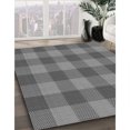 thumbnail image 3 of Ahgly Company Tapis d'Intérieur Ronds Transitionnels Gris Gray Lavables à la Machine, 3 Pieds Rond, 3 of 7