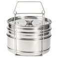 thumbnail image 4 of 3 Tier Stackable Pans,Stainless Steel Steamer Pot,Food Steamer Cooker Pot Set Insert Pans Cook Food Pressure Pot Accessories for Cooking Rice/Vegetables/Meat, 4 of 9