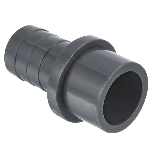 Unique Bargains UPVC Reducer Pipe Fitting 32mm OD 25mm Barbed, Straight Coupling Adapter Connector, Grey