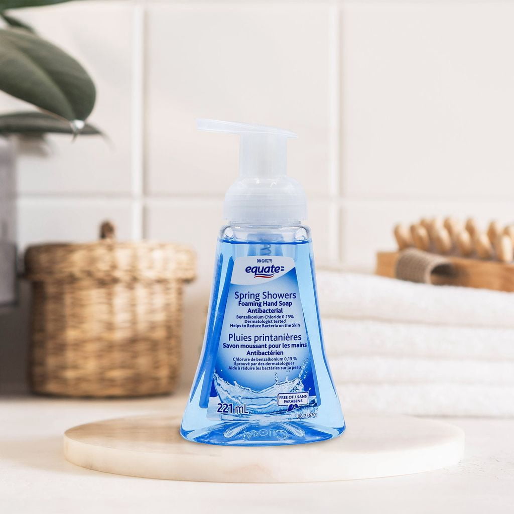Savon moussant antibactérien pour les mains Equate Spring Showers, 221 ml