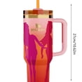 thumbnail image 2 of LILELIS Tasse en Acier Inoxydable à Double Isolation 40 Oz Tasse Automobile avec Poignée Tasse Bingba Rose 40 Oz, 2 of 2