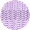 thumbnail image 1 of Ahgly Company Machine Washable Indoor Round Transitional Orchid Purple Area Rugs, 4' Round, 1 of 7