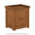 thumbnail image 4 of Furinno FG19749 Tioman Outdoor Hardwood Storage Box, 4 of 5