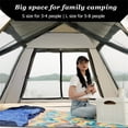 thumbnail image 2 of Tentes Pop-Up pour le Camping 3-4/5-8 Personnes Installation Automatique Imperméables, 2 of 7