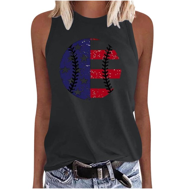 Birdeem T-Shirt Sans Manches Imprimé Mode pour Femmes Col Rond Ample