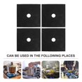 thumbnail image 4 of CUITING 4 Pcs Gas Hob Protector Non-stick Oven Liner Cooker Stove Black, 4 of 7