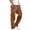 #1094-Coffee, variant on Ceisia Men's Multi-Pocket Drawstring Cargo Pants for Outdoor & Casual Wear Black L Gifts