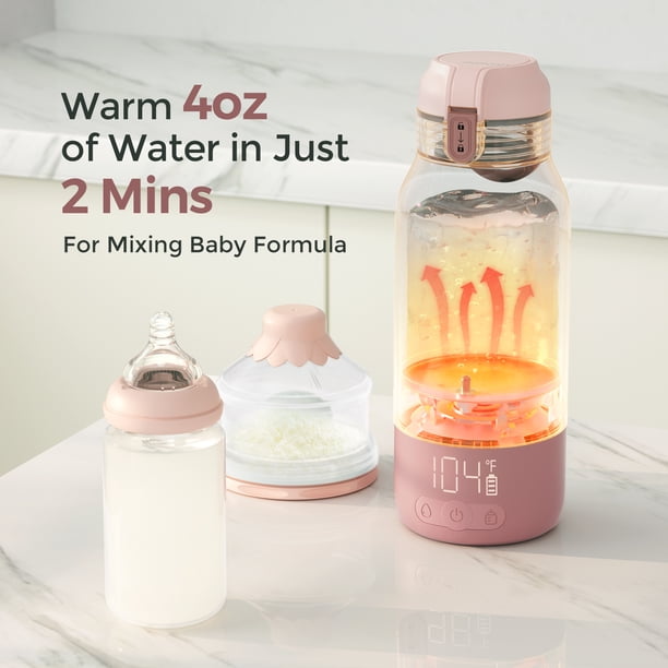 Momcozy Portable Bottle Warmer, 17oz Travel Milk Warmer with Dual