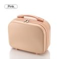 thumbnail image 3 of 14 Inch Travel Mini Solid Color Lightweight Portable Small Hard Makeup Box New Style Student Lightweight Boarding Luggage Red, 3 of 6