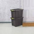 thumbnail image 4 of Sterilite Tuff1 Bac de Rangement en Plastique de 18 Gal avec Loquet et Couvercle (Lot de 18), 4 of 8