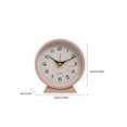 thumbnail image 2 of Wweixi Simple Desktop Table Alarm Clock Metal with Night-light Living Room Clocks Mute Needle Quartz Office Home Decor Orange, 2 of 6