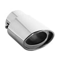 thumbnail image 1 of AMERTEER Universal Car Rear Round Exhaust Pipe Tail Muffler Tip Chrome Stainless Steel Automobile Muffler Tip, 1 of 1