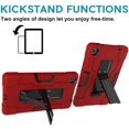 thumbnail image 4 of Mignova for Lenovo Tab M8 8.0 Inch Case,Hybrid Three Layer Full-Body Shockproof Armor Defender Full-Body Rugged Protective Case Cover with Stand for Lenovo Tab M8/M8 Smart Tab 8.0 Tablet (Red/Black), 4 of 7