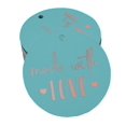 thumbnail image 1 of Inkdotpot Pack Of 50 Made With Love Text Favor Paper Tags Craft Real Rose Gold Foil Hang Tags, 1 of 1