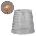 thumbnail image 4 of Transparent Lamp Shade Lightweight Fabric Lampshade for Pendant Light Gray, 4 of 8