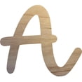thumbnail image 1 of Wooden Letter A Craft Project, 5'' Tall Small Unfinished Wood Alphabet Letter, DIY, 1 of 3