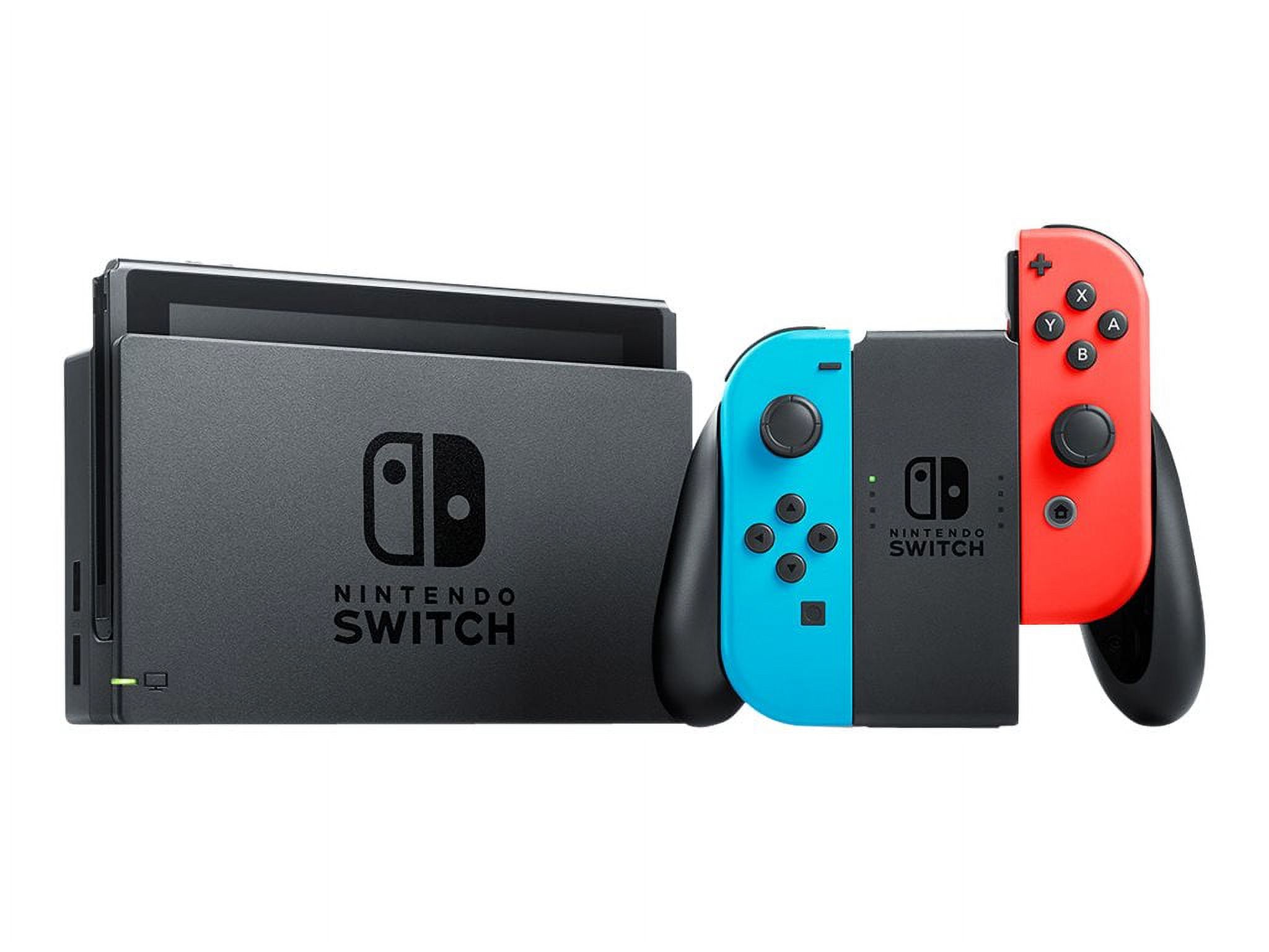 Nintendo Switch with Neon Blue and Neon Red Joy-Con - Game console