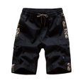 thumbnail image 1 of HIMONE Men Camo Lounge Short Casual Work Pant Drawstring Summer Beach Elastic Waist Pocket Cargo Lounge Activewear, 1 of 3