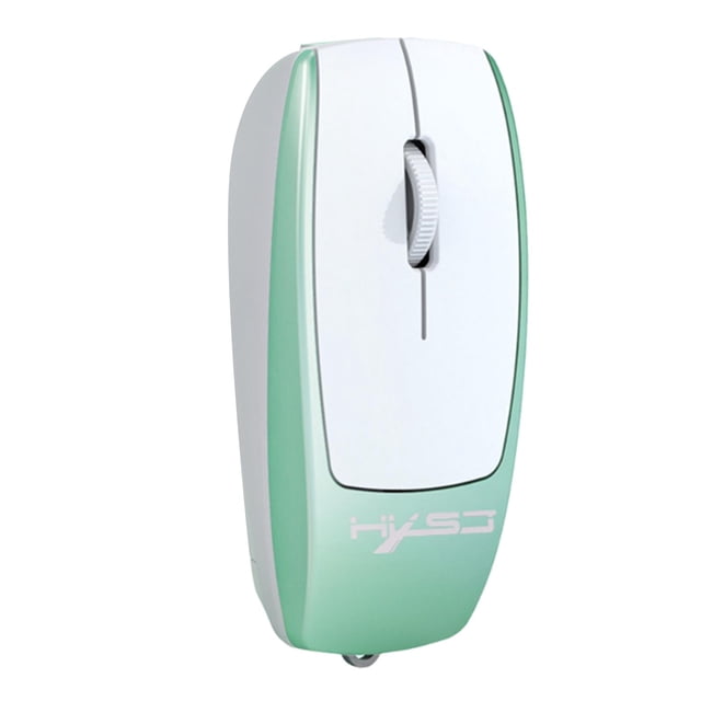 funtasica Wireless Mouse Decor Compact Ergonomic Laptop Mice for Desktop Travel Office Green
