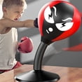 thumbnail image 2 of ZheElen Fun Punch Rages Bag | Heavy Duty Desktop Punching Bag For Mood Relief Desktop Punching Bag | Fun Half Finger Gloves, 2 of 6