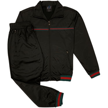 Ensemble 2 Pcs pour Homme : Veste de Jogging à Rayures de Mode Active StarLight et Pantalon de Survêtement