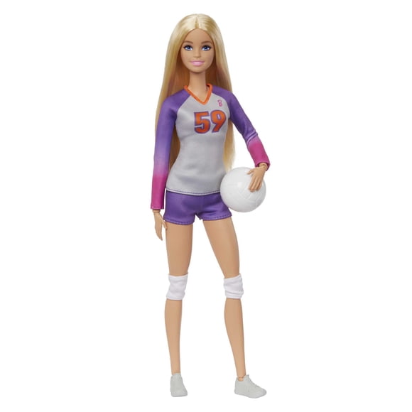 Barbie Métiers Poupée Barbie articulée Joueuse de Volleyball
