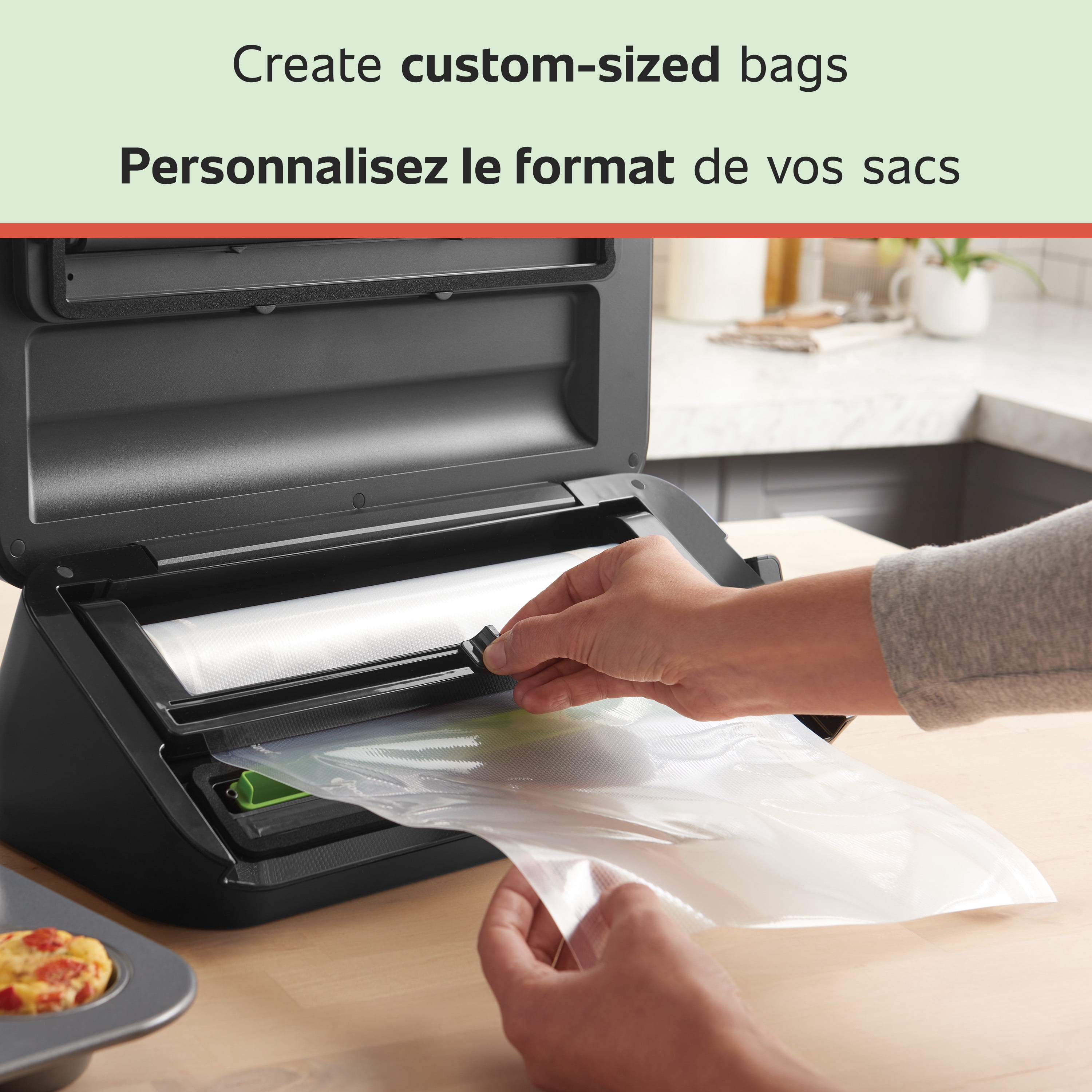 FoodSaver 11" x 16' Vacuum Sealer Rolls (27.9 cm x 4.87 m), 2 Pack