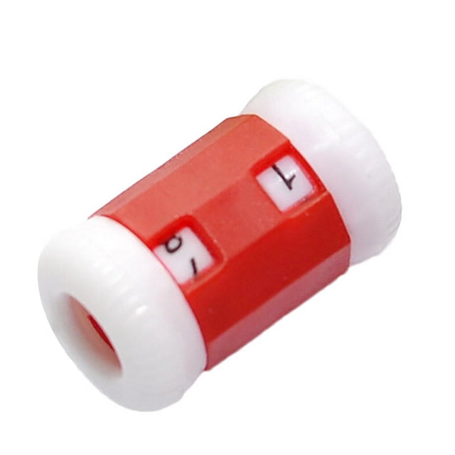 Youkk Plastic Manual Counter Weaving Crochet Knitting Row Counter Round Tally Needle Large Color Random