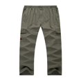thumbnail image 4 of Mens Loose Cargo Pants Casual Elastic Waist Solid Color Straight Leg Work Pants, 4 of 6