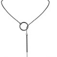 thumbnail image 1 of ORUYROP Collier Chic en Y pour Femmes, Collier Ras du Cou en Acier Inoxydable/plaqué Or/noir, Boîte Cadeau, 1 of 7