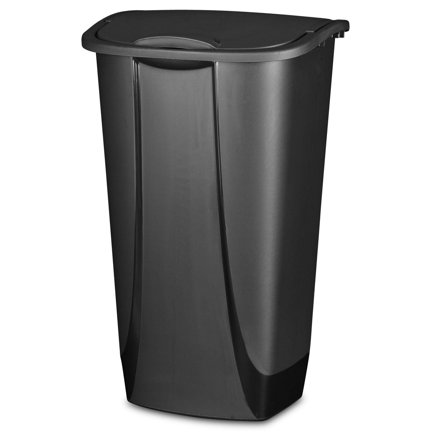 Poubelle avec couvercle basculant Sterilite de 42 litres en noir